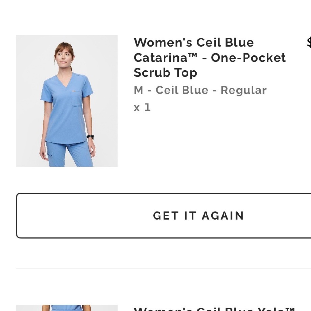 Women's Ceil Blue Scrub Top catrina one pocket